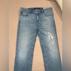 Calvin Klein Men’s Straight Legged Ripped Jeans